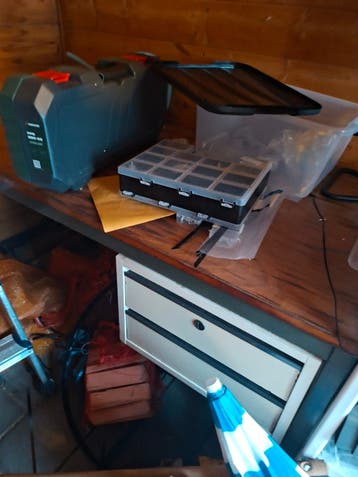 Gratis werkbureau schuur