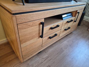 TV-meubel / Dressoir van eikenhout met lichte schade