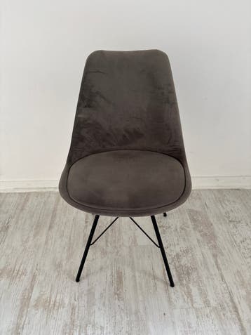 Gratis nette velvet grijze stoel 1stuks