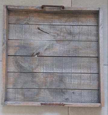 Groot houten dienblad 60x60  gratis ophalen