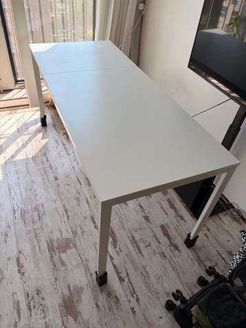 Witte eettafel/bureau - Modern en functioneel