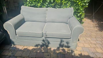 Gratis: comfortabele 2-zitsbanken: grijs en zwart leer