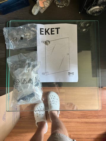 Twee nieuwe IKEA EKET glazen deurtjes