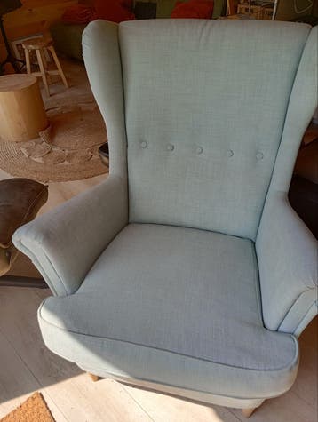 Turquoise stoel