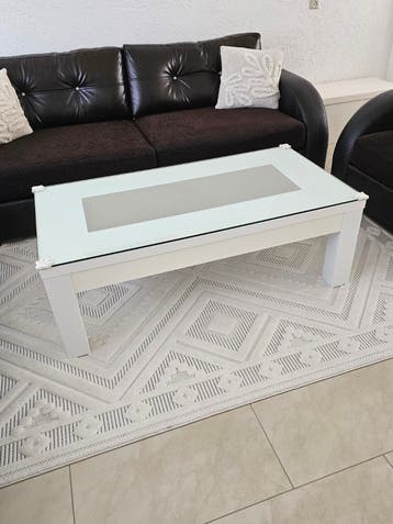 Hoogglans witte salontafel