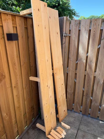 2 wandplanken 2000x290mm gratis afhalen