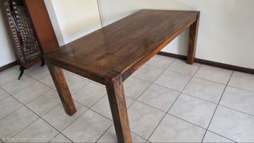 Massief houten eettafel - Robuust en stijlvol