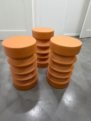 Orange Side Tables