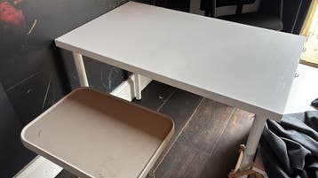 tafels als bureau te gebruiken