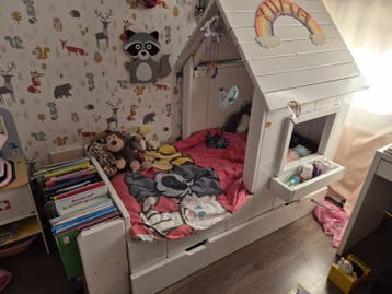 Uniek Huisbed voor Kinderen met Opbergruimte