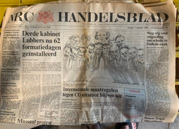 Oude krant van 7 november 1989 NRC ~ 7-11-1989