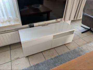 Modern wit TV-meubel (BxDxH = 120x40x42)