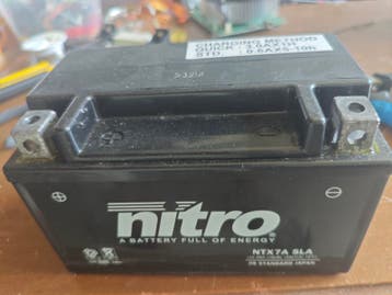 Nitro Scooter Accu NTX7A SLA - Gratis Loopt snel leeg