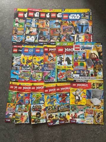 17 LEGO Magazines - Star Wars, Ninjago, City, Avengers