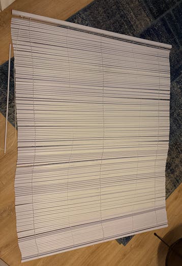 Gratis witte jaloezieën, 125x175 cm