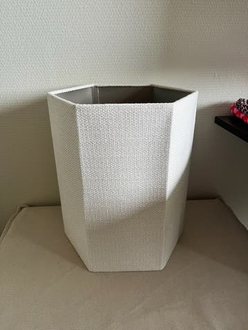 GRATIS Stijlvolle Zeshoekige Lampenkap Wit - 27x35 cm