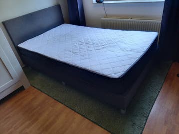 BOXSPRING 120x200 antracietgrijs