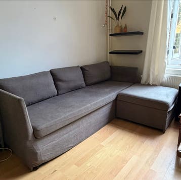 IKEA Slaapbank Grijs met Opbergruimte