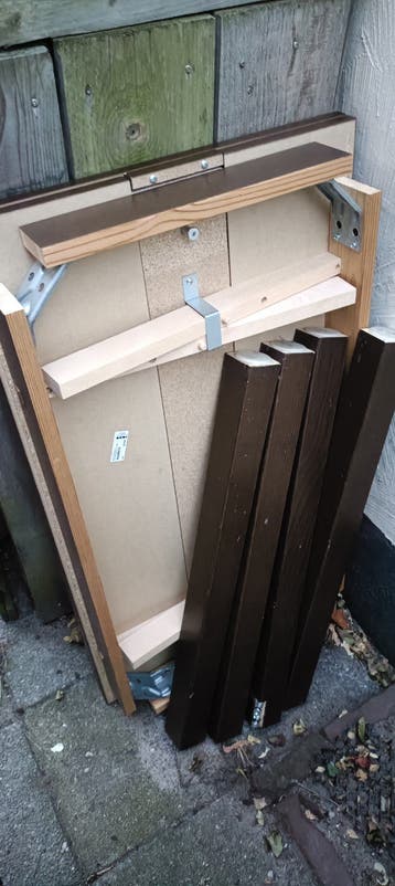 Ikea Bjursta uitschuifbare eettafel 90x50-90- bruin