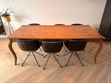 Robuste eikenhouten eetafel - Lifestyle Home collection