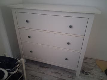 GRATIS! Witte ladekast met 3 laden - Zo goed als nieuw