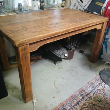 Eiken salon (werk) tafel