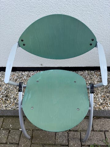 Gratis Set van 3 stoelen - groen/blauw met metaal