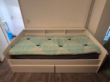 Bed 90 200 inclusief matras met opbergruimte en lades