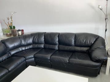GRATIS - hoekbank zwart