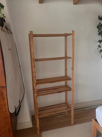 Houten Boekenkast / Opbergrek met 4 Planken