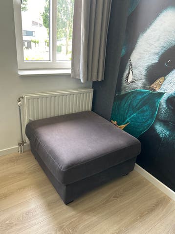 Antraciet Hocker / Poef - Gratis af te halen