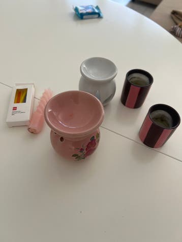 Geurbranders en kaarsen set