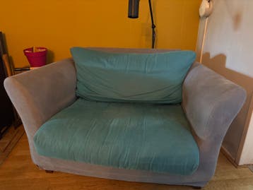 “Love seat” 1.5-zits fauteuil met afneembare hoes