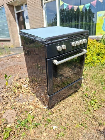 Pilgrim Vrijstaand Gasfornuis met Oven - Zwart