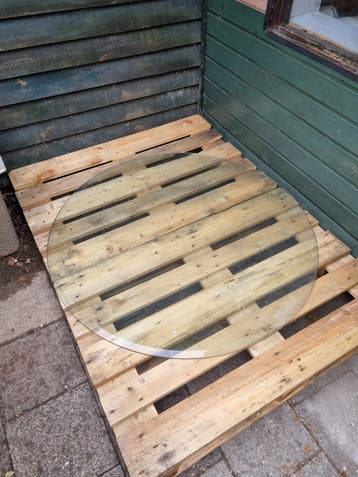 Tafelblad glas 120 cm