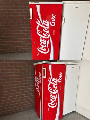 Gratis defecte Liebherr Coca-Cola Koelkast