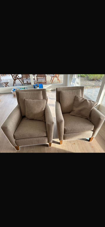 Gratis af te halen 2 faiteuils beige