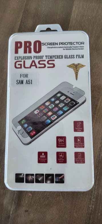 Screenprotector van glas voor Samsung A 51