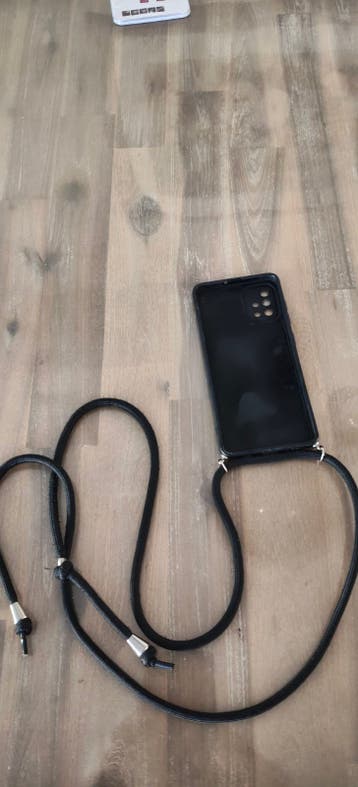 Telefoon hoesje met koord zwart Samsung A 51