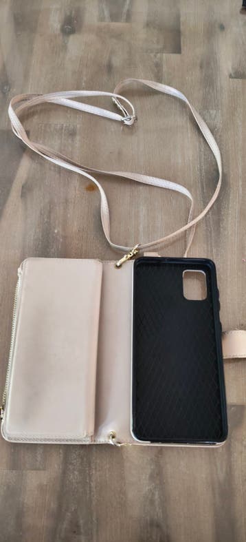 Telefoon hoesje met koord, portemonnee en pasjes houder