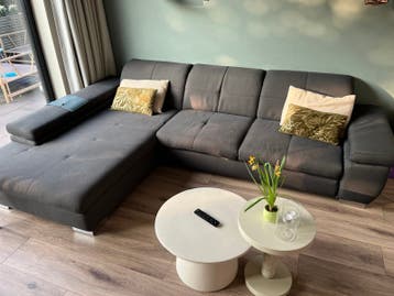 Comfortabel bankstel met lounge gedeelte - Grijs