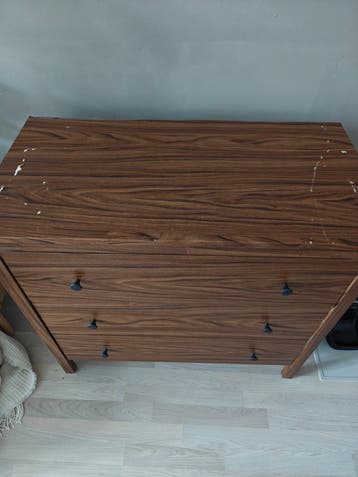 GRATIS af te halen voor 4juli: gewrapte HEMNES ikea ladekast