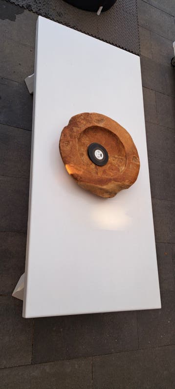Massief hoogglans wit houten salontafel