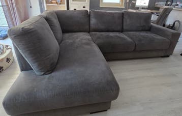 Comfortabele hoekbank gratis op te halen