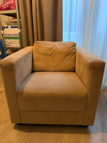IKEA stoel in ribstof / corduroy - Beige GRATIS