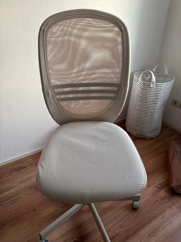 Comfortabele bureaustoel - Beige/Grijs