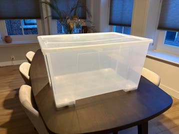 IKEA Samla opbergbak met wieltjes en deksel