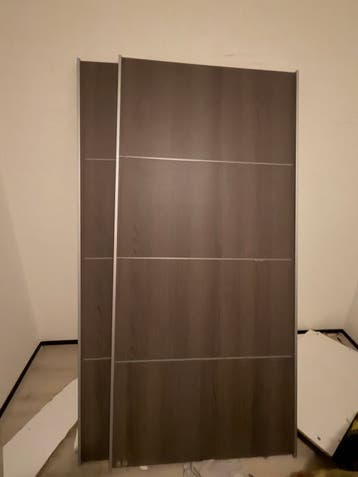 2x Kastdeuren 198x92cm - Schuifdeuren voor kast