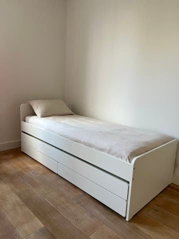 GRATIS OPHALEN 29 JUNI - eenpersoonsbed met uitschuifbed