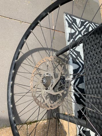 Wielset 28inch, zwart, 26mm